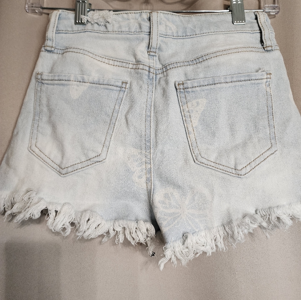 Material Girl Graphic Jean Shorts